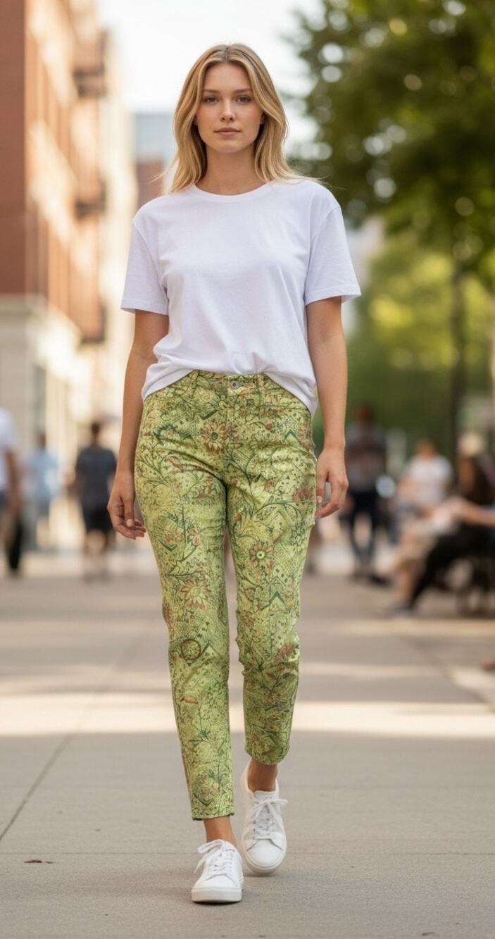 Anthropologie Pilcro The  Wanderer Pants Womens 27 Floral Print All Over Print